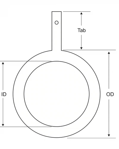 Electromagnetic flowmeter tantalum grounding ring Electromagnetic flowmeter tantalum grounding ring
